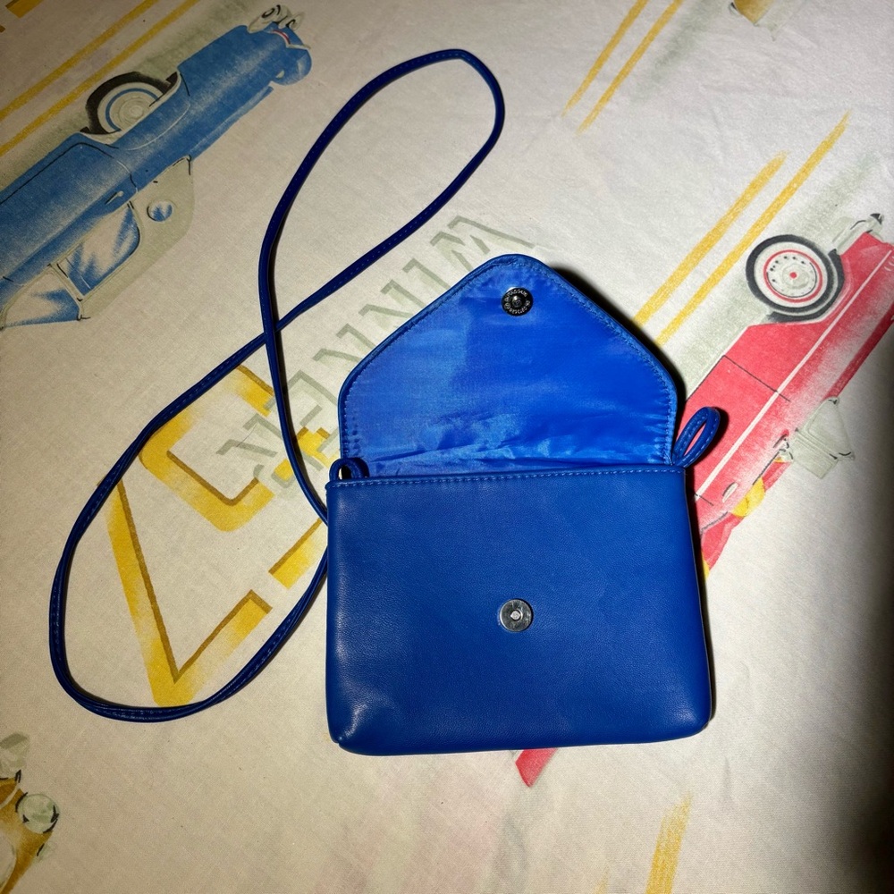 Mossimo Royal Blue Crossbody Envelope Mini Purse with Snap Closure - Picture 13 of 14
